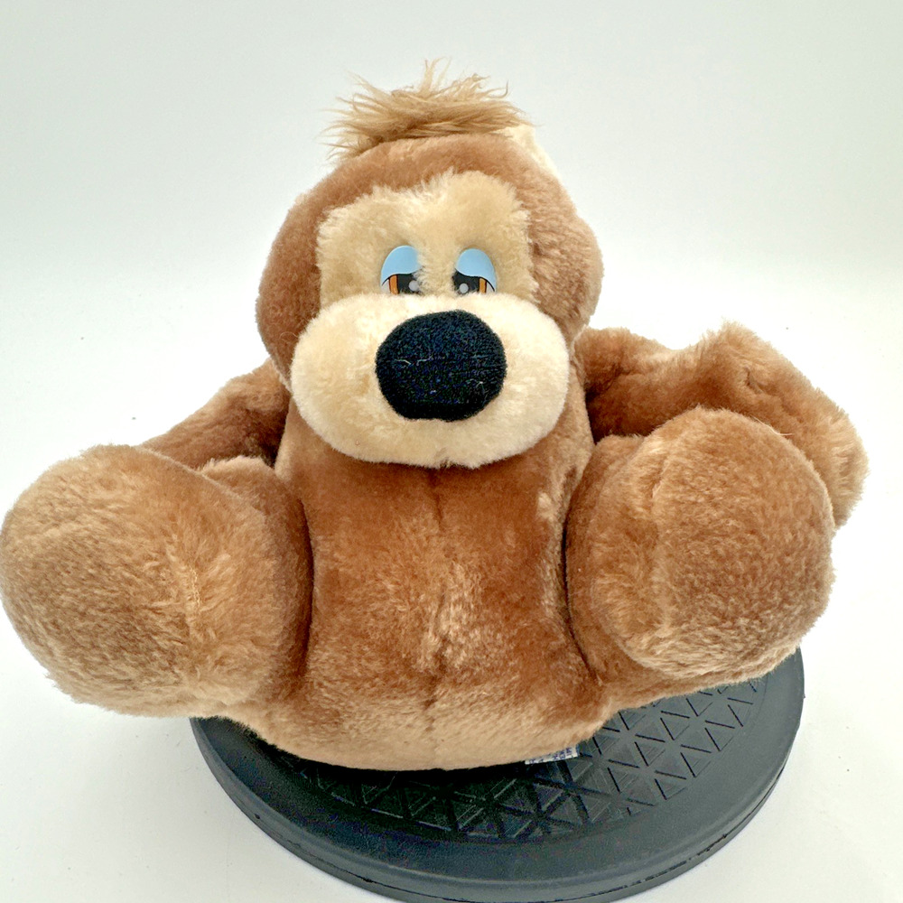 Plush Bear Sleepy Eyes by Wallace Berrie & co 1982 Vintage 7 Inch